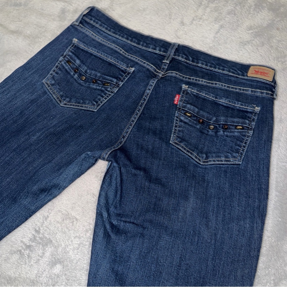 Y2K Levi's 524 Too Superlow Flare Dark Wash Jeans 17M 34” Jeans Women's Jeans